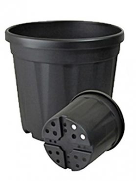 Горшок 6 л, черный (1 шт)