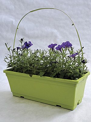 Горщик прямокутний 40х15,5х14 см, зелений - 1